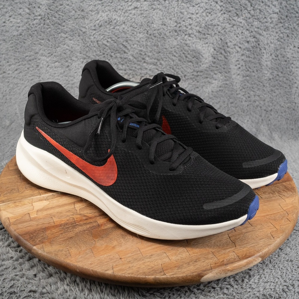 Nike Revolution 7 Men's Running Shoes FB2207-008, Black/ Blue/Size 13 *READ*